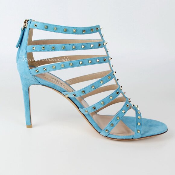 NEW VALENTINO GARAVANI Rockstud Strap Cage Sandals- Summer Events & Parties - Picture 4 of 16
